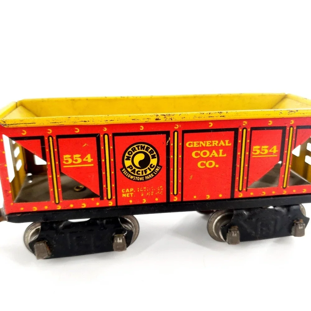 Vintage Marx Tin Litho Train Coal Car No 554 General Coal Co Northern Pacific